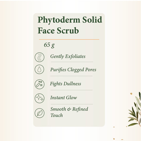 Solid Face Scrub | Botanical Exfoliating Bar