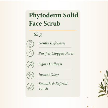 Solid Face Scrub | Botanical Exfoliating Bar